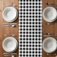 thumbnail image 4 of Table Runner 70 Inches Long for Kitchen Dining, Yellow Truck Dresser Scarf Farmhouse, Dining Table Decorations for Wedding/Parties, Spring Bees Honey Daisy Black Lattices 13 x 70 In, 4 of 8