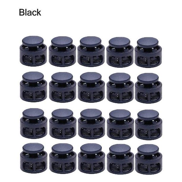 20 piezas de plástico con hebilla de resorte, tapón, sombrero, cuerda elástica, Clips de bloqueo, hebilla Diy, abrazadera de cordón para acampar, senderismo, mochilas Banban LingWen 1327534103236