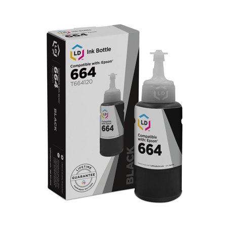 LD Products Compatible T664/T664120 Black Bottle for Expression ET 2500  2550  4500 and Workforce ET 16500
