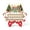 Green, variant on Christmas Countdown Calendar Wooden Sliding Date Ornament Freestanding For Tabletop Decor