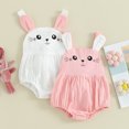 thumbnail image 4 of Gupgi Baby Girls Easter Romper Cute Summer Sleeveless Backless Bunny Jumpsuits, 4 of 9