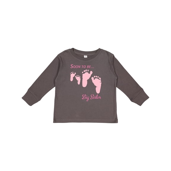 Inktastic Soon to Be Big Sister Girls Long Sleeve Toddler T-Shirt