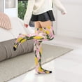 thumbnail image 6 of Iauyy Highly Elastic Women's Trouser Knee High Socks 93% Nylon Breathable and Durable Perfect for Outings, Parties, Home, The Best Gifts for Women Decorated with White Flowers, 6 of 7