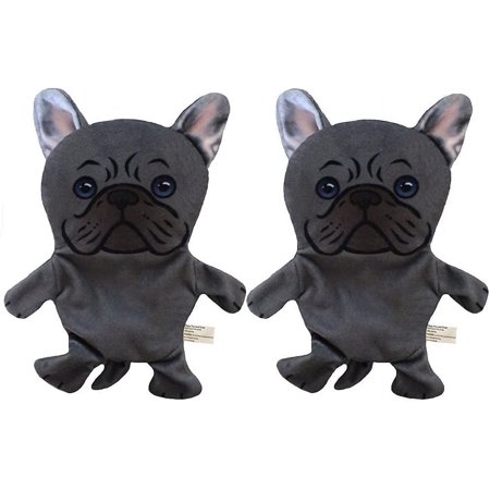 UPC: 0687368649692 | Piggy Poo and Crew French Bulldog Paper Crinkle Squeaker Toy 2 Pack Pet Toys