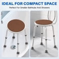 thumbnail image 4 of KEKOY Adjustable Shower Stool, FSA/HSA Eligible Bath Stools for Inside Shower Anti-Slip Round Plastic Upgraded Bathroom Seats,Tool-Free Bath Chairs for Seniors, 4 of 10