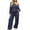 Navy, variant on hoksml Women's Polka Dot Two Piece Outfit Off Shoulder Top Wide Leg Pants Casual Lounge Set Comfort