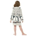 thumbnail image 7 of FORMRS Niños Bathrobe Unisex Hooded Robe Soft Plush Pajamas Sleepwear, Size 7-9T, Cute Puffin, 7 of 7