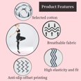 thumbnail image 5 of 4 Pairs Yoga Socks for Women Non-Slip Grips & Straps,Ideal for Pilates, Pure Barre, Ballet,Dance,Barefoot, 5 of 7