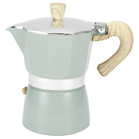 Stovetop Coffe Pot Aluminium Octagonal Exquisite Coffee Maker for Home Kitchen Supplies (2 Sizes) [300ml]