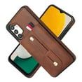 thumbnail image 5 of Nalacover Case for Samsung Galaxy A13 5G Wallet Case Hidden Card Slots Holder, Premium PU Leather Loop Finger Strap TPU Shockproof Lens Protection Cover for Samsung Galaxy A13 5G, Brown, 5 of 7