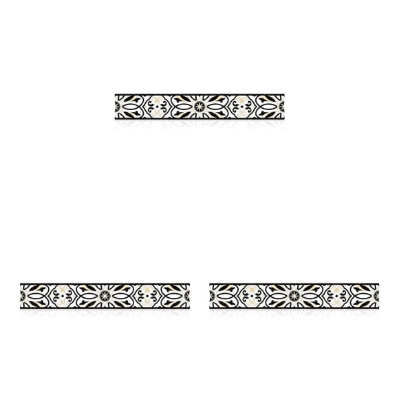 Wosthever Adhesivo para azulejos, papel pintado impermeable de PVC colorido a prueba de humedad, calcomanías de pasos clásicos, decoración de Type1 NO1