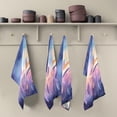 thumbnail image 5 of Dreamtimes Galaxy Sky Feather Kitchen Towel, Dish Towels Quick Drying Tea Towels Absorbent Hand Towels for Kitchen Sink Dinner Table 28 x 18 Inches, Set of 1, 5 of 7
