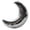 Silver, variant on LLDYYDS Hanging Disco Ball Moon Shaped 8 Inch Silver Stage Mirror Ball for Christmas Tree, Party, Room, Courtyard One Size