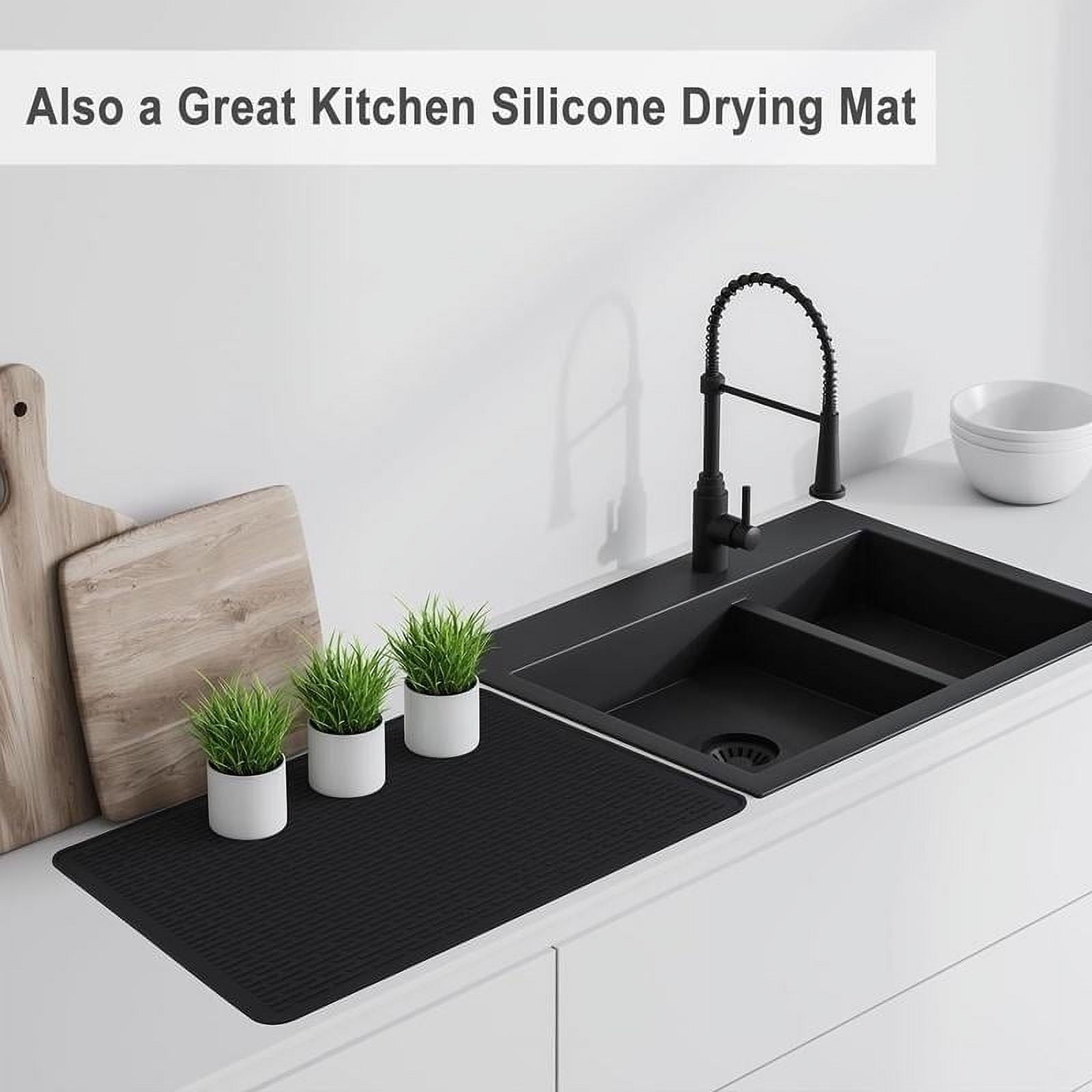 Extra Large Stove Cover Mat,Kitchen Heat Resistant Mat,Silicone Stove Top Protector,Non-Slip Countertop Drying Mat,Washable Foldable Multi-Purpose Mat,Scratch Proof Stove Tablecloth