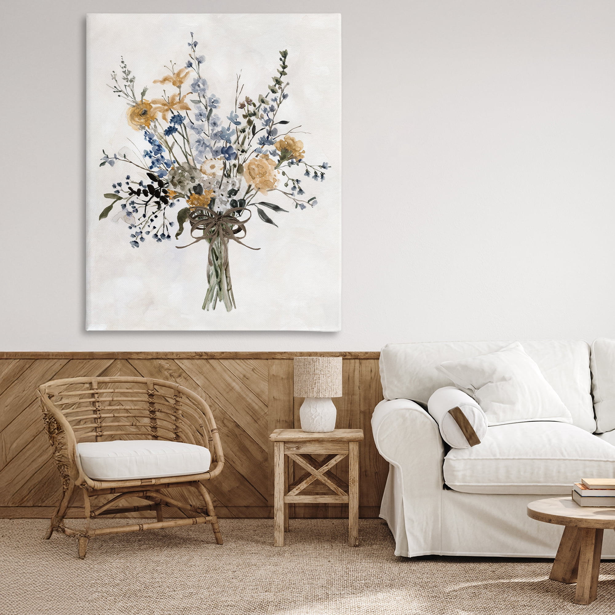 Stupell Industries Delicate Botanicals Bushel Canvas Wall Art, design by Carol Robinson