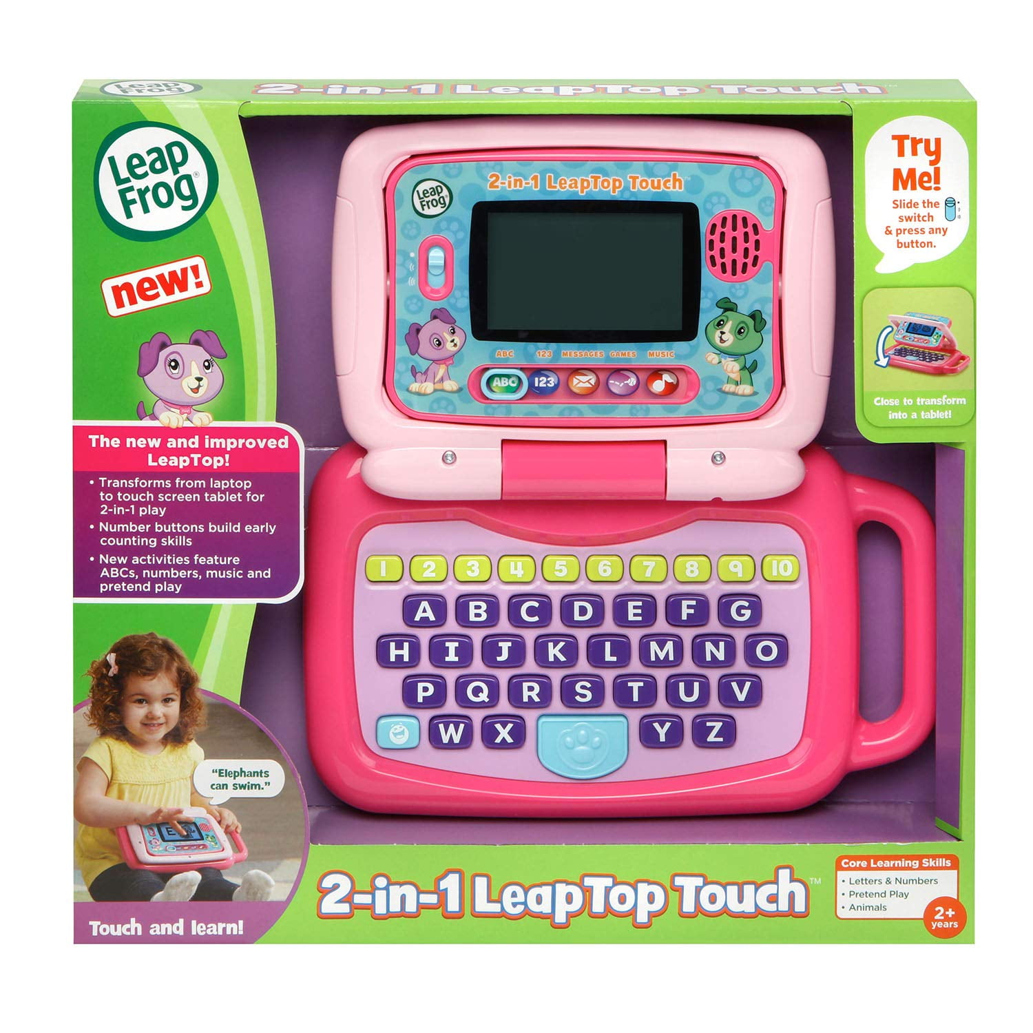 leapfrog pink laptop