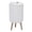 White, variant on Motion Sensor Trash Can with Lid, Water Proof Plastic Smart Sensor Wastebasket Touchless Automatic Garbage Bin with 3 Bucket Legs for Living Rooom Bedroom Bathroom Kitchen RV