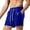 Blue, variant on Zylarhe Mens Shorts Athletic Men Casual Metallic Shiny Short Pants With Pockets Blue M