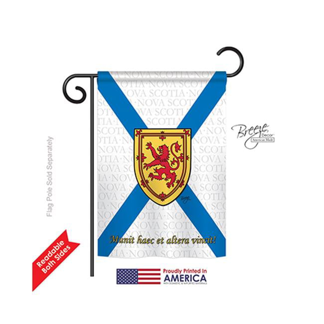 Nova Scotia Canada Flag Map Printed 12.5 18in Gardern Flag Banner Yard Decorative Double Sided Flag
