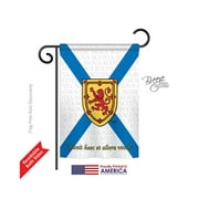 Breeze Decor 58187 Canada Provinces Nova Scotia 2-Sided Impression Garden Flag - 13 x 18.5 in.