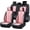 Black & Pink, variant on FLORICH Car Seat Covers Front Pair, Universal Leather Seat Covers Full Coverage, Waterproof for Most Car Truck SUV, Brown & Black