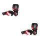 thumbnail image 1 of Sonducket Hombres Mujeres Guantes de entrenamiento de boxeo Sparring Kickboxing GYM Punching 12oz Negro 12 oz negro 2piezas, 1 of 1