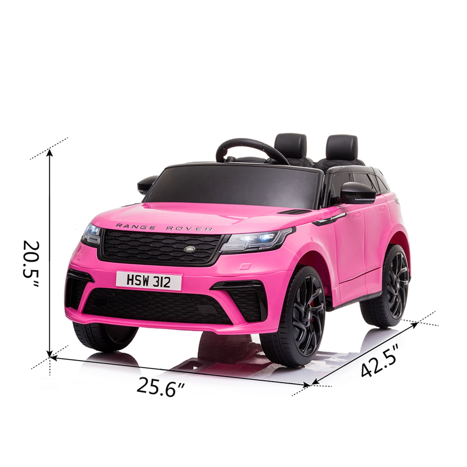 CIPACHO 12 V Licensed Land Rover Kids Ride On Car with Remote Cotrol, Toy Car for Kids Battery Powered Vehicle MP3, Pink CIPACHO 12 V Licensed Land Rover Kids Ride On Car with Remote Cotrol, Toy Car for Kids Battery Powered Vehicle MP3, Pink