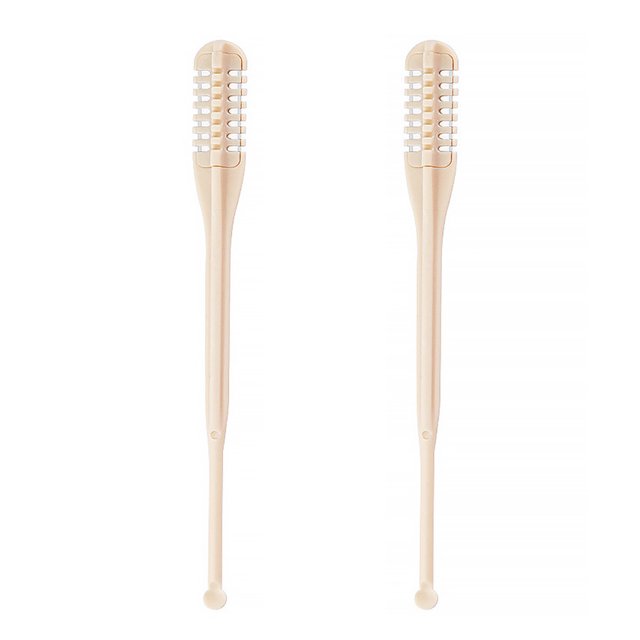 Visland 2/4/8 Pcs Coupe-Poils Nasaux avec Ramasse-Oreilles Double Lame Tondeuse à Poils Nasaux Rotation à 360 Degrés Mini Rasoir Nasal pour Femmes Hommes