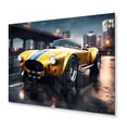 thumbnail image 2 of Designart "Cobra Car at Night in Classic Style III" Car Old American Metal Wall Decor, 2 of 5