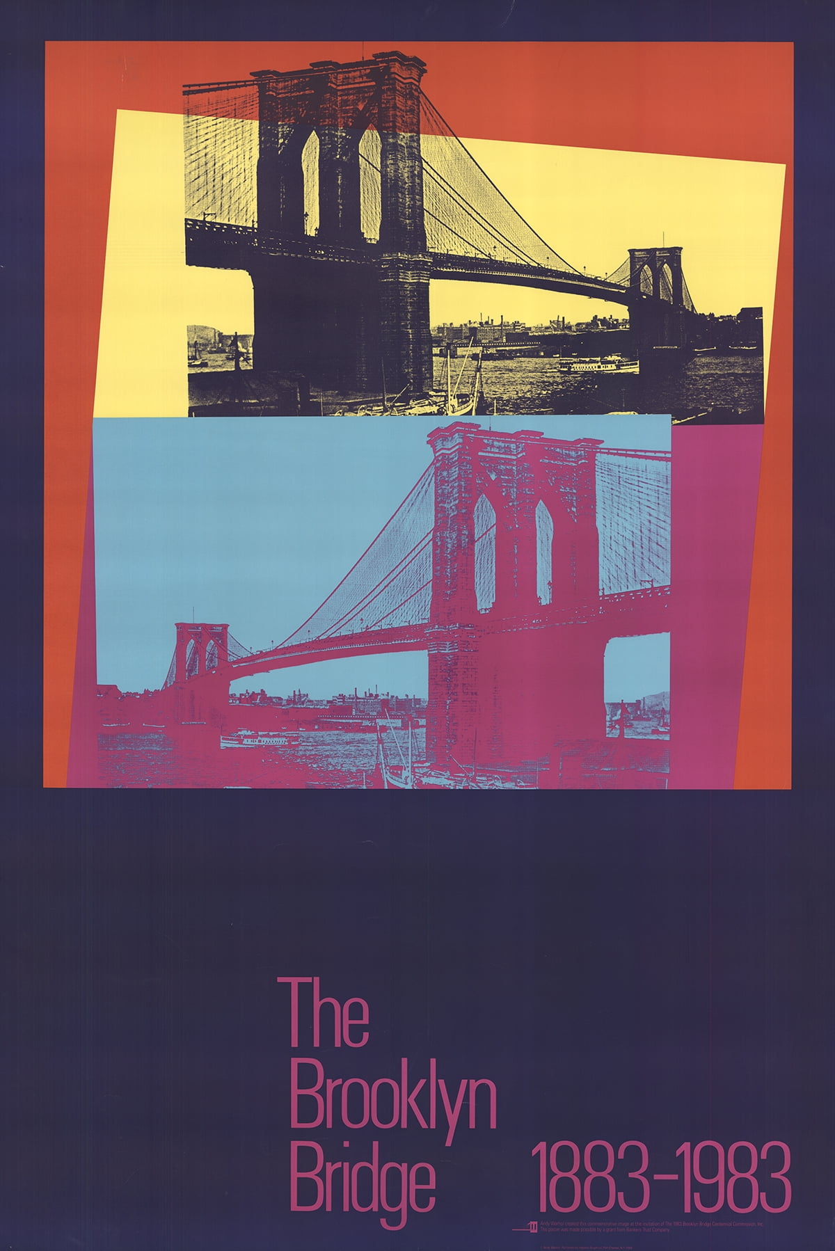 Andy WarholBrooklyn Bridge Centennial1983 Poster