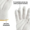 thumbnail image 5 of Bamboogro Work Gloves for Men and Women, Non-Slip, Heavy Duty - 10 Pack, White, 5 of 5