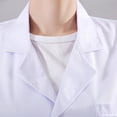 thumbnail image 1 of Bata blanca de laboratorio, ropa de médico, ropa de trabajo de farmacia de enfermera de manga corta, ropa de médico, ropa experimental de manga corta para hombres y mujeres, 1 of 4
