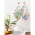 thumbnail image 2 of Cute Easter Bunny Kitchen Dish Towels for Drying Dishes Set of 4, Eucalyptus Leaves Colorful Eggs Beige Waffle Weave Microfiber Hand Tea Bathroom Towels Quick Dry & Absorbent Towel 12x12, 2 of 7