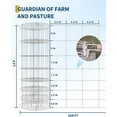 thumbnail image 2 of 9GA Thickened Heavy Duty Cattle Farm Fence, 4ft x 164ft Galvanized Goat Deer Fence, Heavy Zinc Coating Hog Wire Fencing for Farm Livestock Animals Protection, 2 of 7