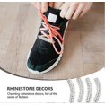 thumbnail image 4 of Metal Shoelace Buckles Rhinestone Studded Buckles Shoe Lace Charms Rhinestone Decorations 8 Pcs DIY Shoe Accessories, 4 of 5