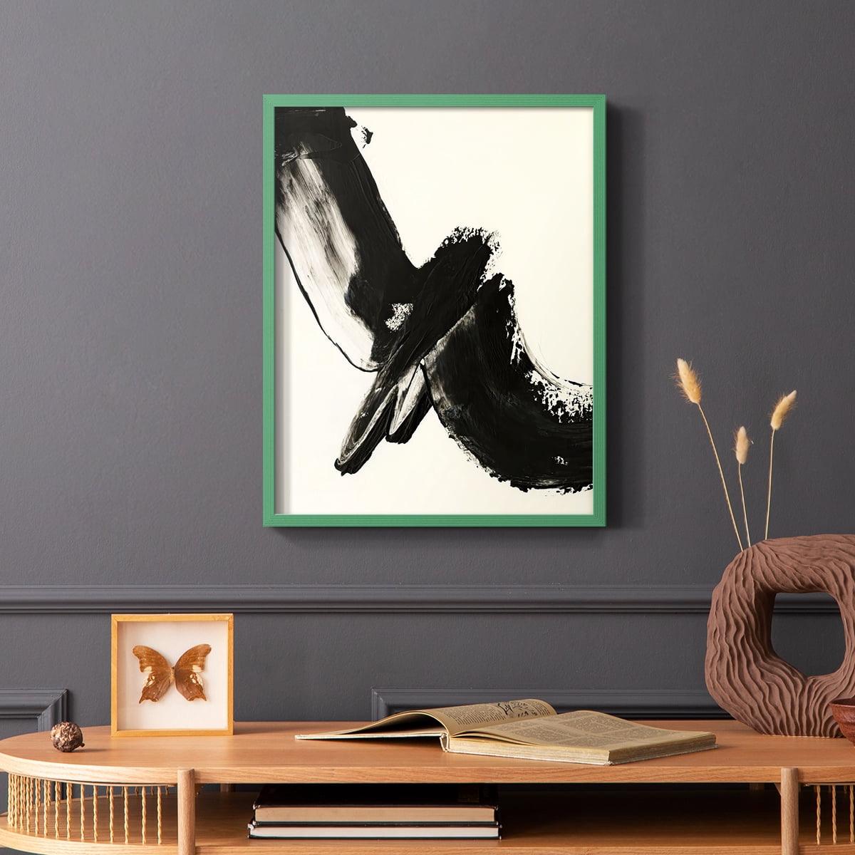 Black Expression I in Paper Solid Wood 8 x 10 Framed Print