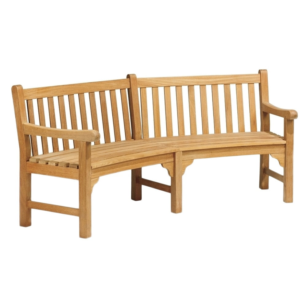 curved outdoor bench cushions