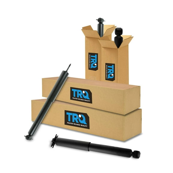 TRQ Shock Absorbers Front Rear Kit Set of 4 for Jeep Cherokee Wagoneer SBA60327