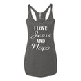thumbnail image 2 of Wild Bobby I Love Jesus and Naps Inspirational/Christian Women Tri-Blend Racerback Tank Top, Premium Heather, Small, 2 of 5