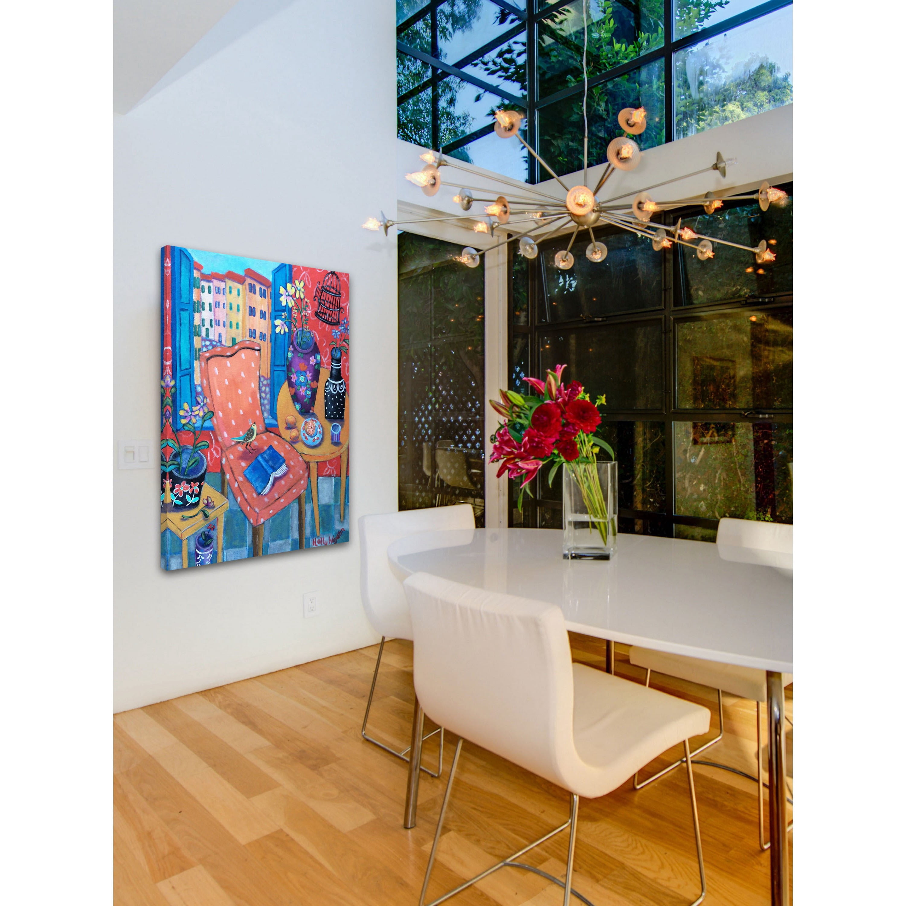 "A Salon of Many Colors" Painting Print on Canvas