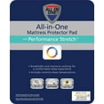thumbnail image 2 of All-In-One Performance Stretch Moisture Wicking Fitted Mattress Pad, California King, 2 of 15