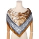 thumbnail image 2 of INSPIRE CHIC Mujeres Pañuelo de Satén Cuadrado 35" Gran Pañuelo de Seda con Diseño Paisley para el Cabello, Envoltura para Dormir, Bandanas 90x90cm/35.4x35.4" Caramelo, 2 of 6
