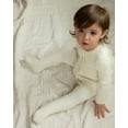 thumbnail image 6 of MiniMoi Baby and Toddler Sweater Rib Footie, 12 Months, Winter White, 6 of 6