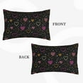 thumbnail image 4 of Daiia Heart and Stars Bedding Waterproof Pillow Protector Zippered Queen – Bed Bug Proof Pillow Encasement-16"x24", 4 of 9