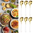 thumbnail image 1 of Iodue Tableware Round Spoon 304 Stainless Spoon Fork Household Cute Small Soup Spoon Thick Round Bottom Eating Spoon, 1 of 4