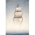 thumbnail image 2 of Letestu, Yann 13x18 White Modern Wood Framed Museum Art Print Titled - Danse la brume, 2 of 4