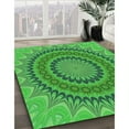 thumbnail image 2 of Ahgly Company Indoor Square Patterned ForestGreen Area Rugs, 8' Square, 2 of 6