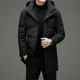thumbnail image 2 of Chaqueta de plumón para hombre, ropa de diseñador de lujo rellena de plumón de pato, chaqueta de invierno 2024, ropa larga, gruesa y resistente al frío, informal, 2 of 4