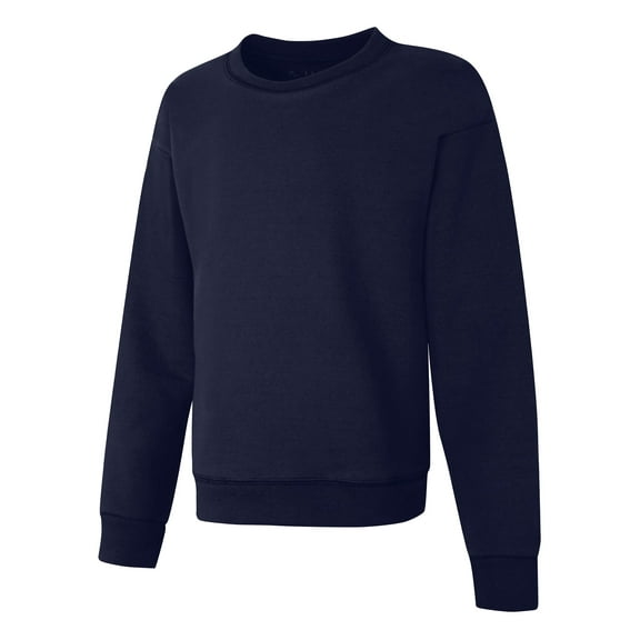 Hanes EcoSmart Girls' Fleece Sweatshirt Navy M