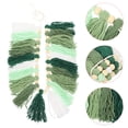 thumbnail image 2 of SHISUYAN Green Cotton Tassel Rope Wall Hanging Decoration for Home Decor Practical and Chic 7.5 Inches, 2 of 8